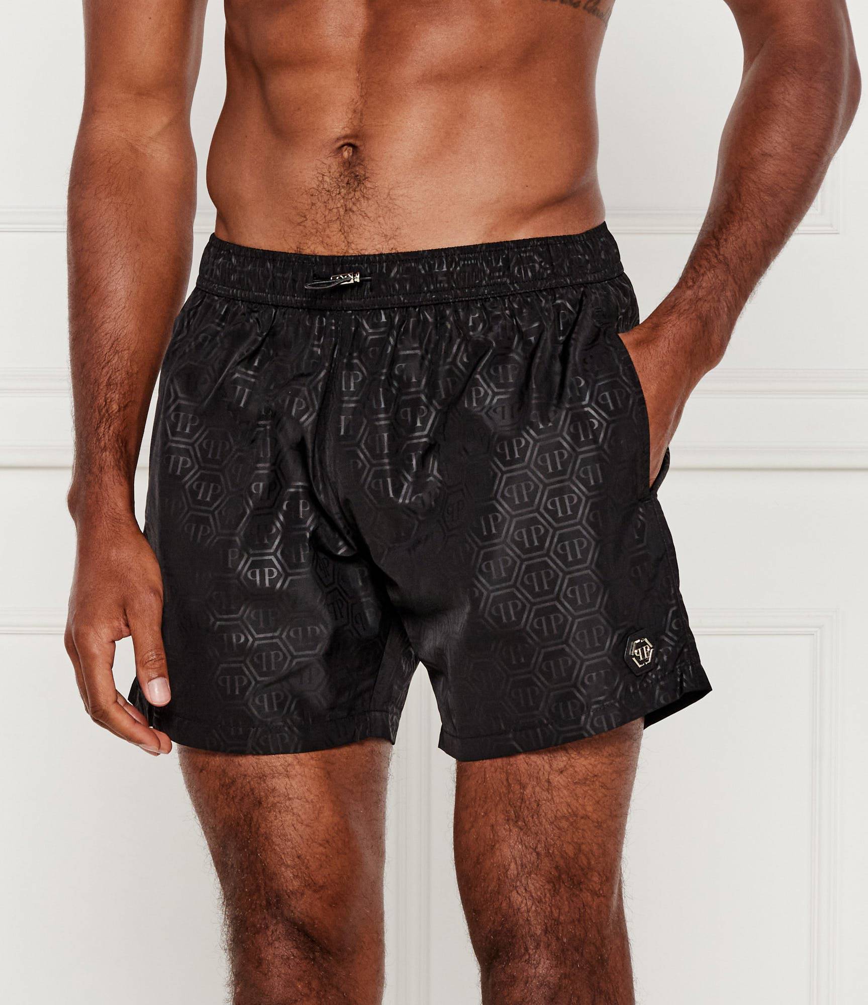 PHILIPP PLEIN COSTUMI PM25MBM03 MMT0380 PNY002N MEDIUM 02 BLACK UOMO