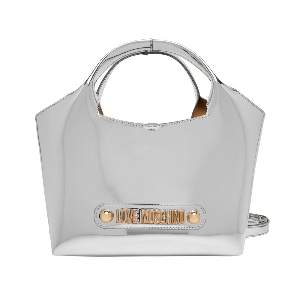LOVE MOSCHINO BORSA JC4133PP1OLP0902 PU MIRROR ARGENTO